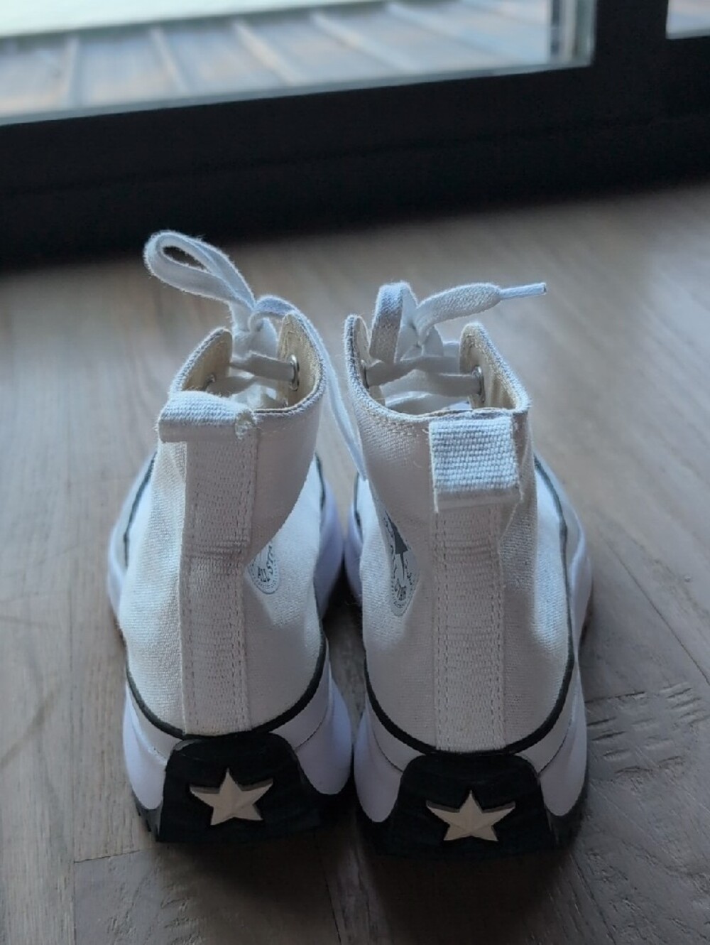 Converse White Women’s High-Top Platform Sneakers Size 7 - Picture 4 of 8